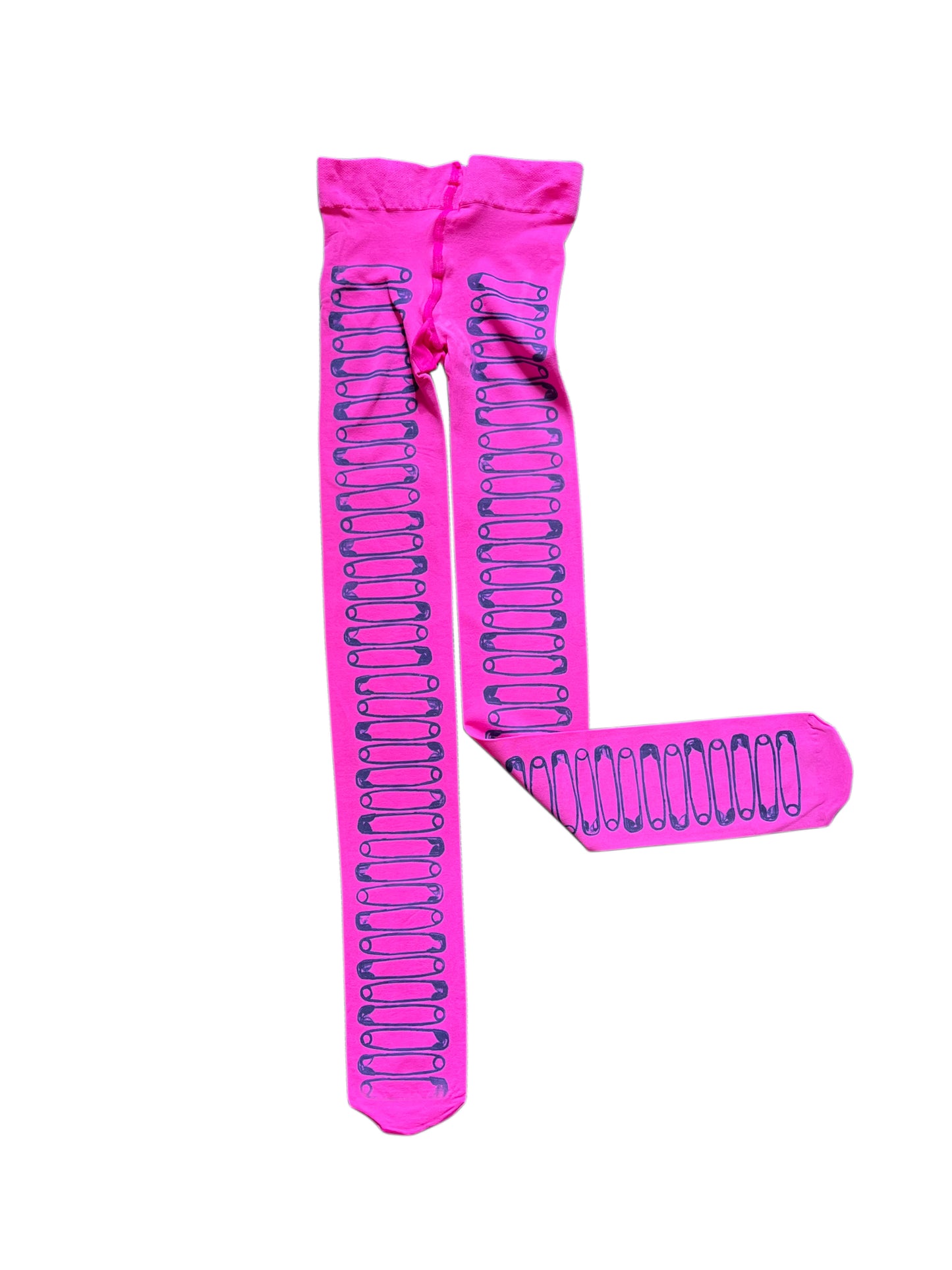 Hot Pink Safety Pin Tights