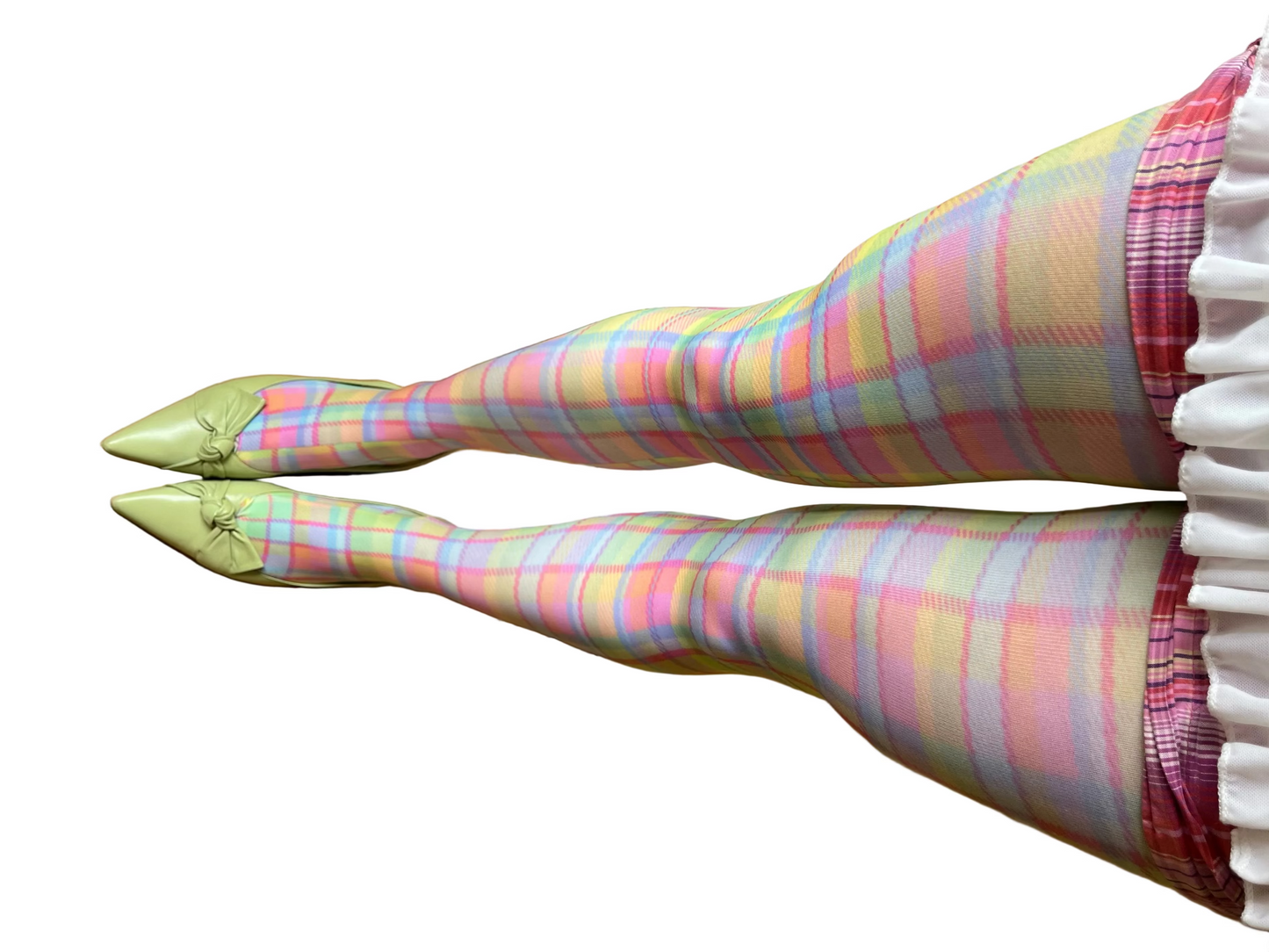 Pastel Tartan Tights