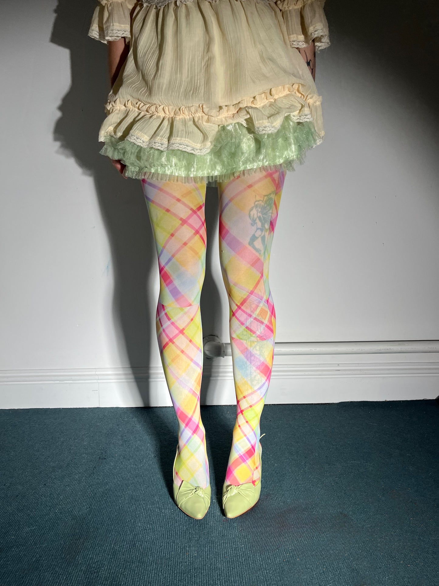Multi coloured Tartan