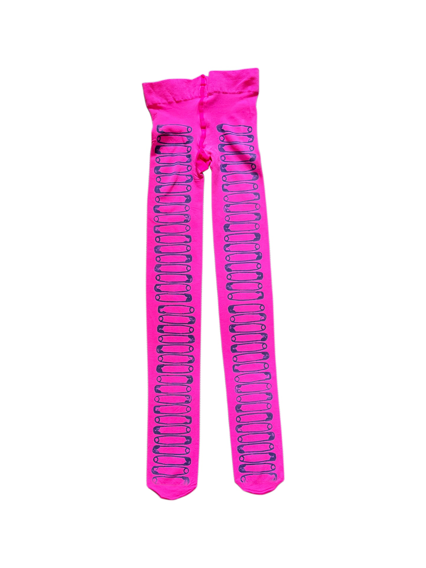 Hot Pink Safety Pin Tights