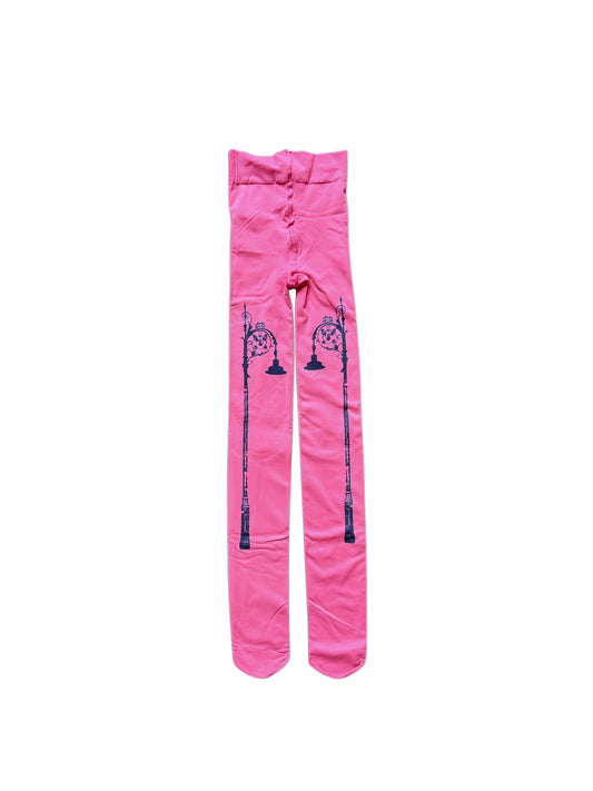 Bubblegum Pink Dublin Lamppost Tights